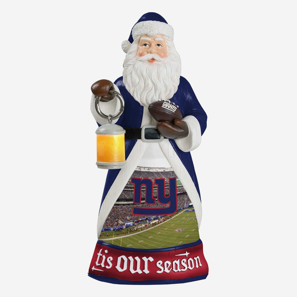 New York Giants Santa Figure With Light Up Lantern FOCO - FOCO.com