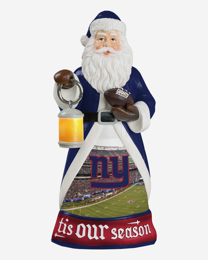 New York Giants Santa Figure With Light Up Lantern FOCO - FOCO.com