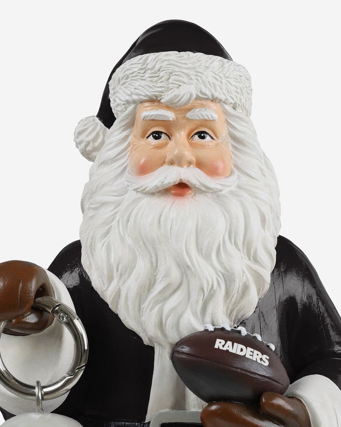 Las Vegas Raiders Santa Figure With Light Up Lantern FOCO - FOCO.com