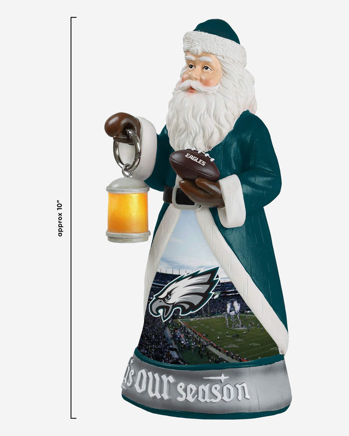 Philadelphia Eagles Santa Figure With Light Up Lantern FOCO - FOCO.com