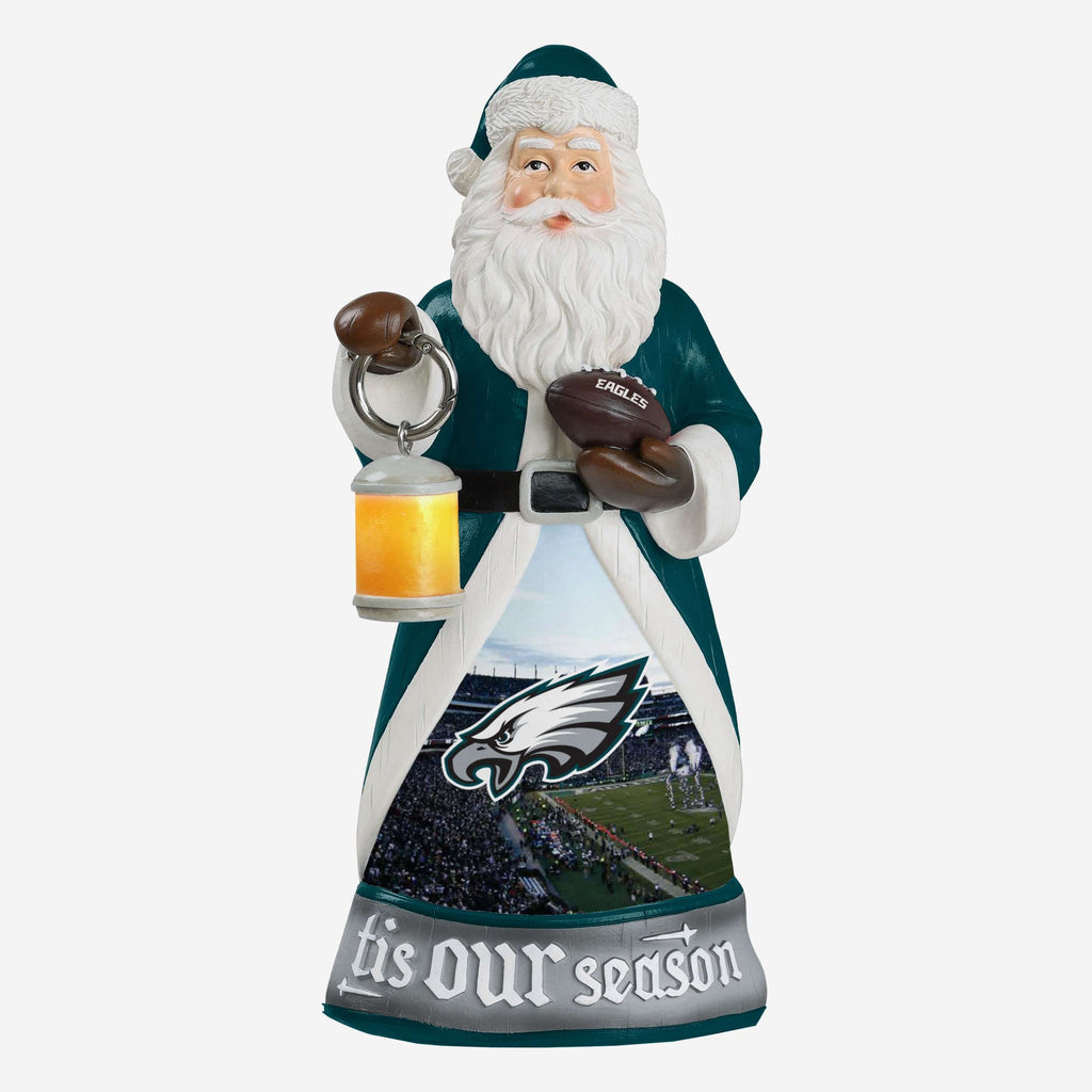 Philadelphia Eagles Santa Figure With Light Up Lantern FOCO - FOCO.com