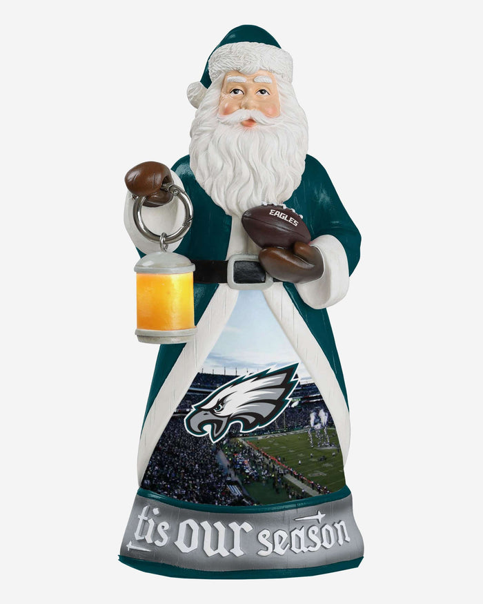 Philadelphia Eagles Santa Figure With Light Up Lantern FOCO - FOCO.com