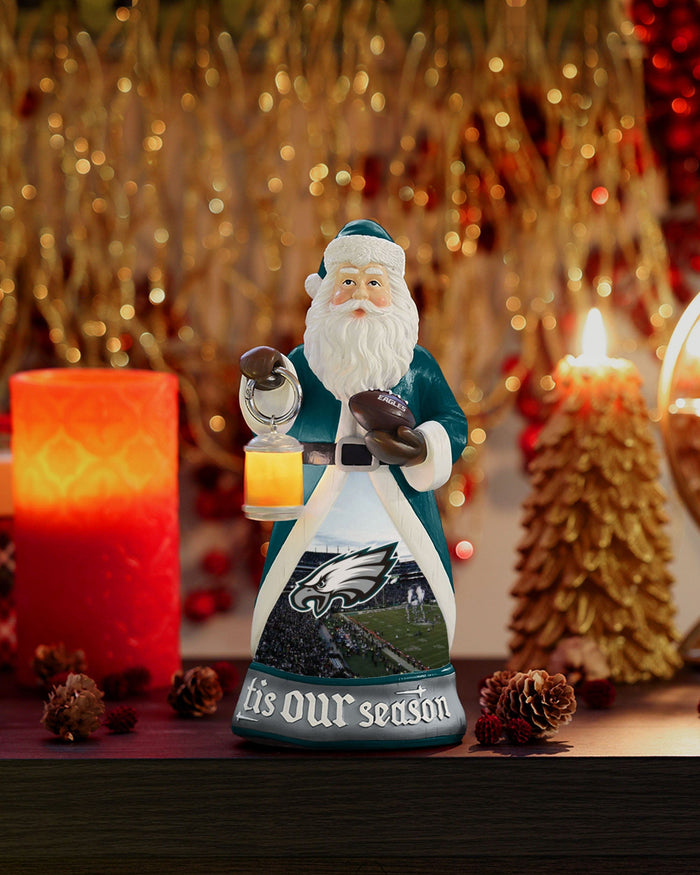 Philadelphia Eagles Santa Figure With Light Up Lantern FOCO - FOCO.com