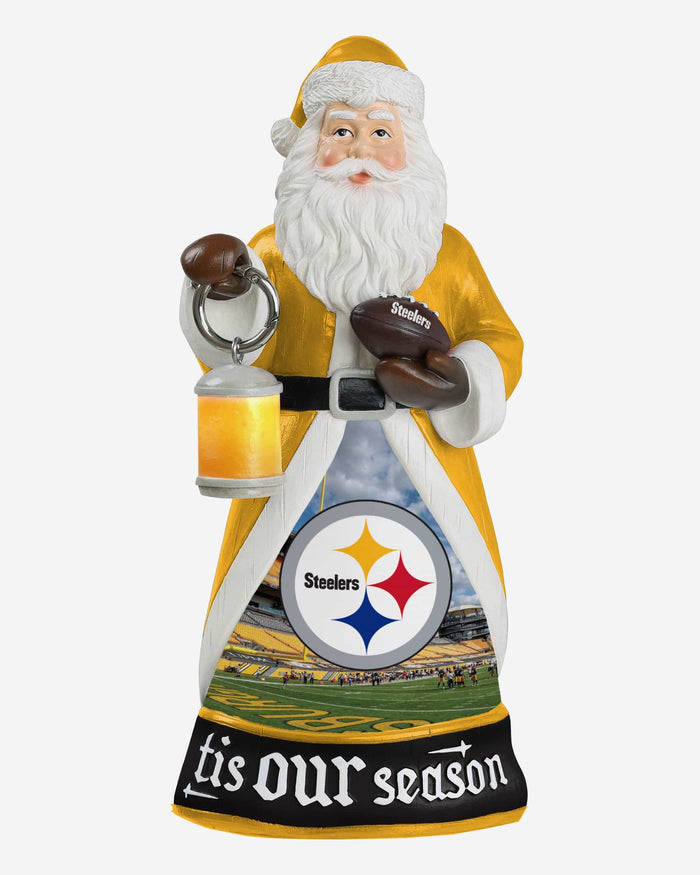 Pittsburgh Steelers Santa Figure With Light Up Lantern FOCO - FOCO.com