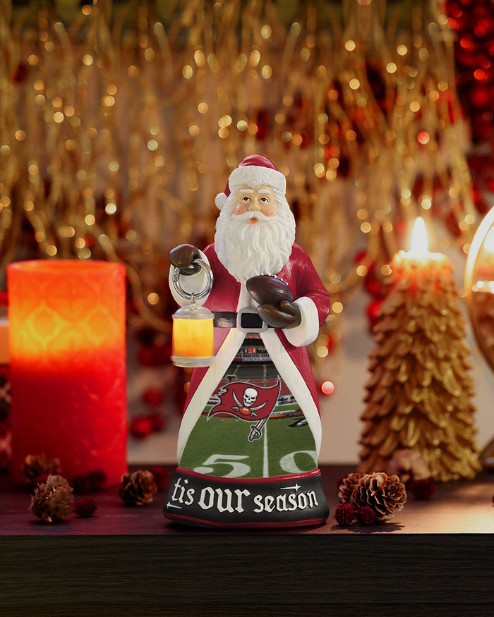 Tampa Bay Buccaneers Santa Figure With Light Up Lantern FOCO - FOCO.com