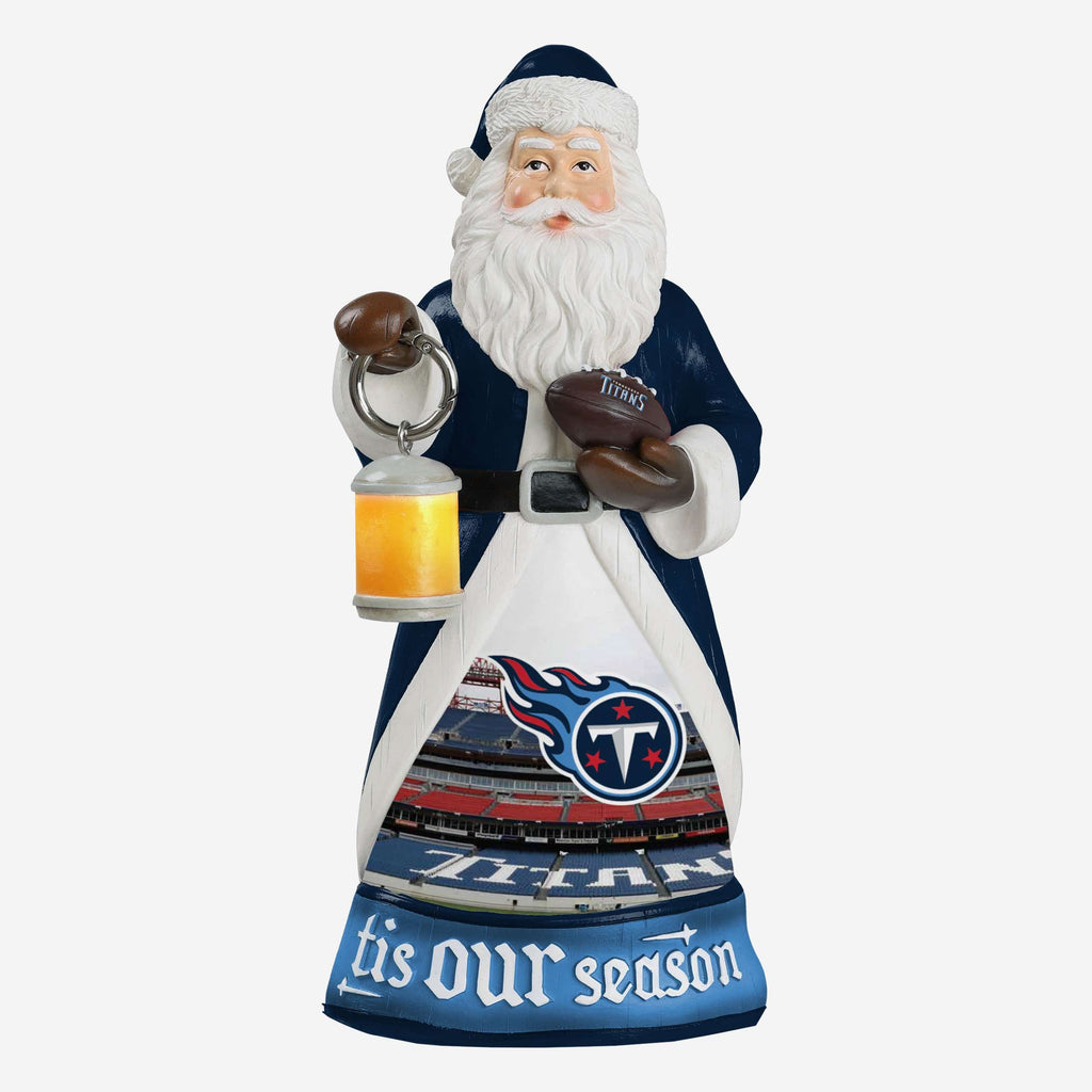 Tennessee Titans Santa Figure With Light Up Lantern FOCO - FOCO.com