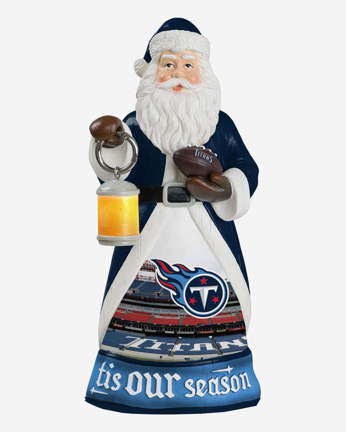 Tennessee Titans Santa Figure With Light Up Lantern FOCO - FOCO.com