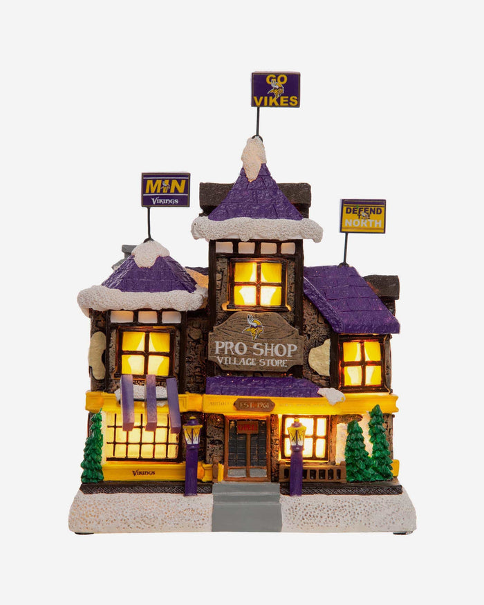 Minnesota Vikings Light Up Resin Team Village FOCO - FOCO.com