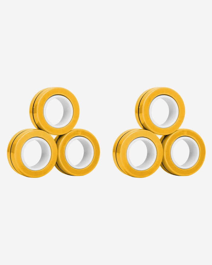 Solid Yellow 6 Pack Magnetic Finger Rings FOCO - FOCO.com