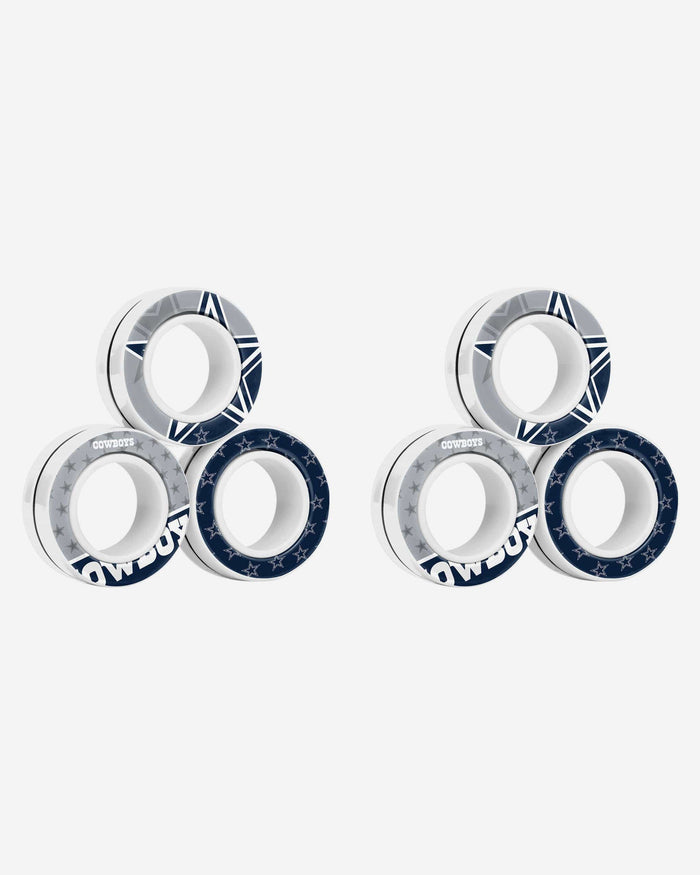 Dallas Cowboys 6 Pack Magnetic Finger Rings FOCO - FOCO.com