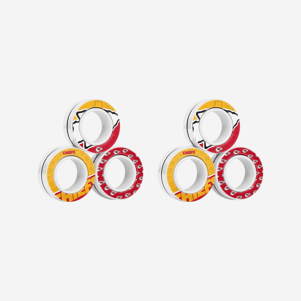 Kansas City Chiefs 6 Pack Magnetic Finger Rings FOCO - FOCO.com