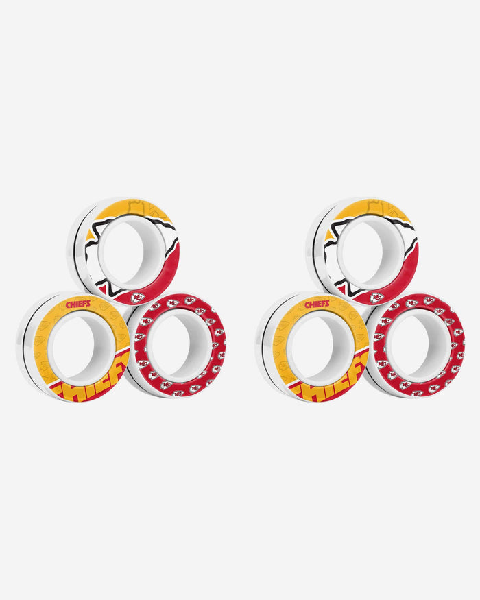 Kansas City Chiefs 6 Pack Magnetic Finger Rings FOCO - FOCO.com