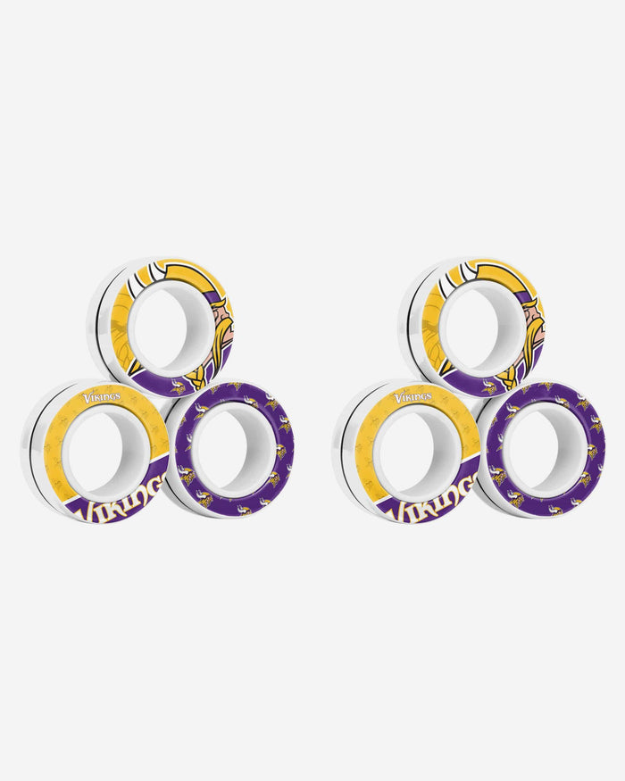 Minnesota Vikings 6 Pack Magnetic Finger Rings FOCO - FOCO.com