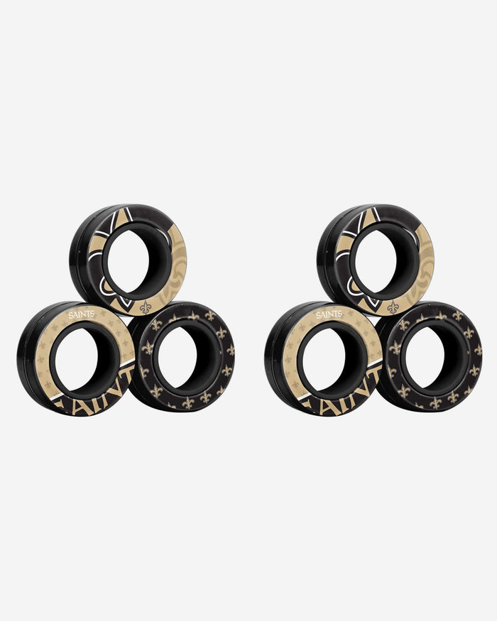 New Orleans Saints 6 Pack Magnetic Finger Rings FOCO - FOCO.com