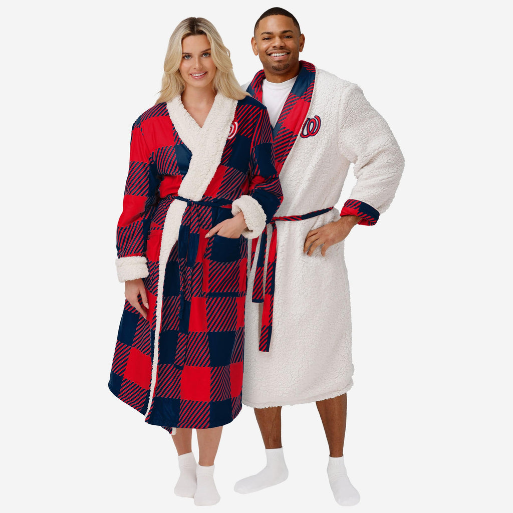 Washington Nationals Lounge Life Reversible Robe FOCO S/M - FOCO.com