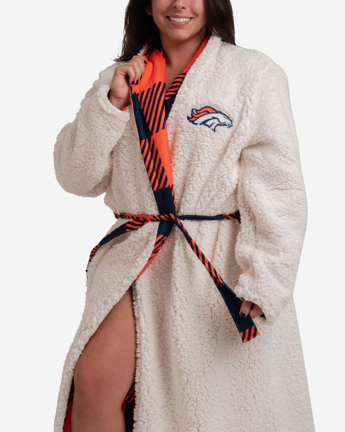 Denver Broncos Lounge Life Reversible Robe FOCO - FOCO.com