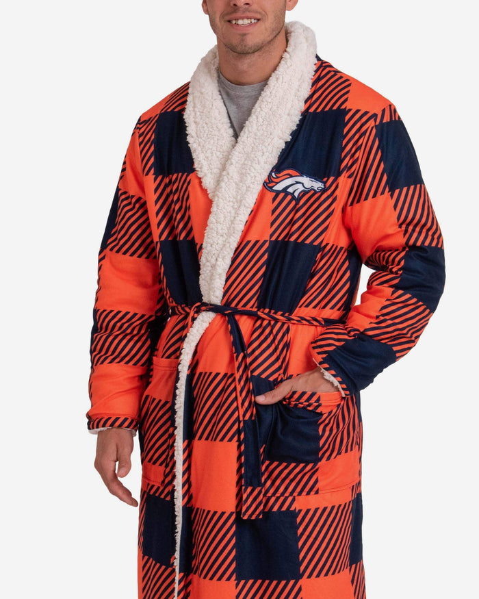 Denver Broncos Lounge Life Reversible Robe FOCO - FOCO.com