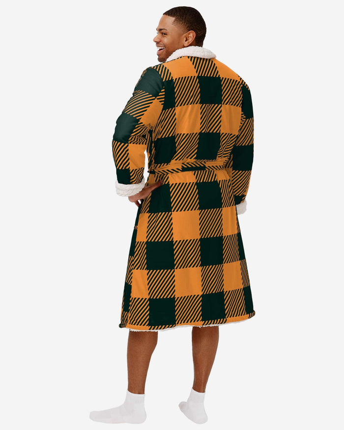 Green Bay Packers Lounge Life Reversible Robe FOCO - FOCO.com