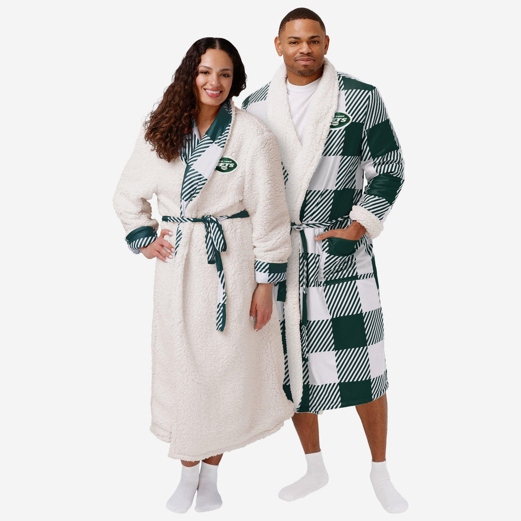 New York Jets Lounge Life Reversible Robe FOCO S/M - FOCO.com