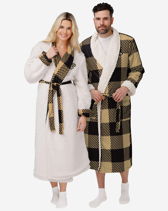 New Orleans Saints Lounge Life Reversible Robe FOCO S/M - FOCO.com