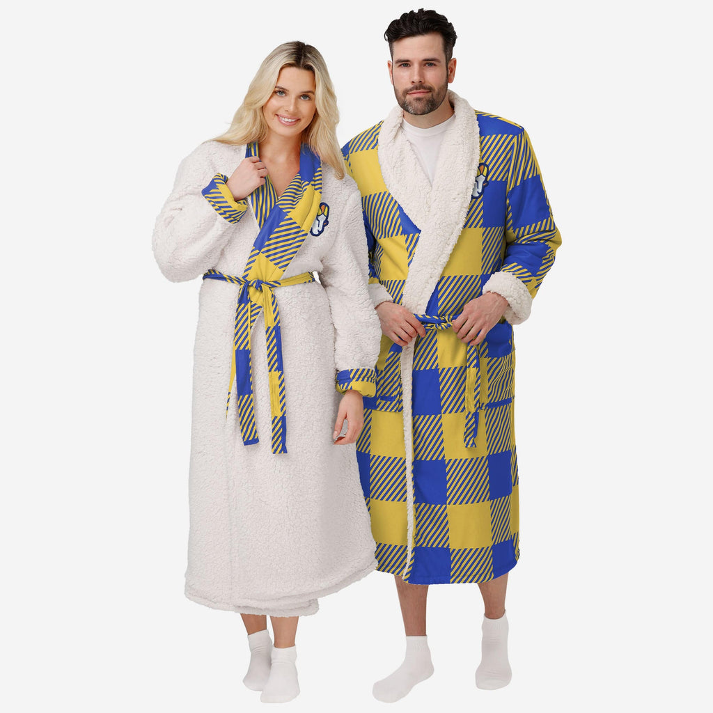 Los Angeles Rams Lounge Life Reversible Robe FOCO S/M - FOCO.com