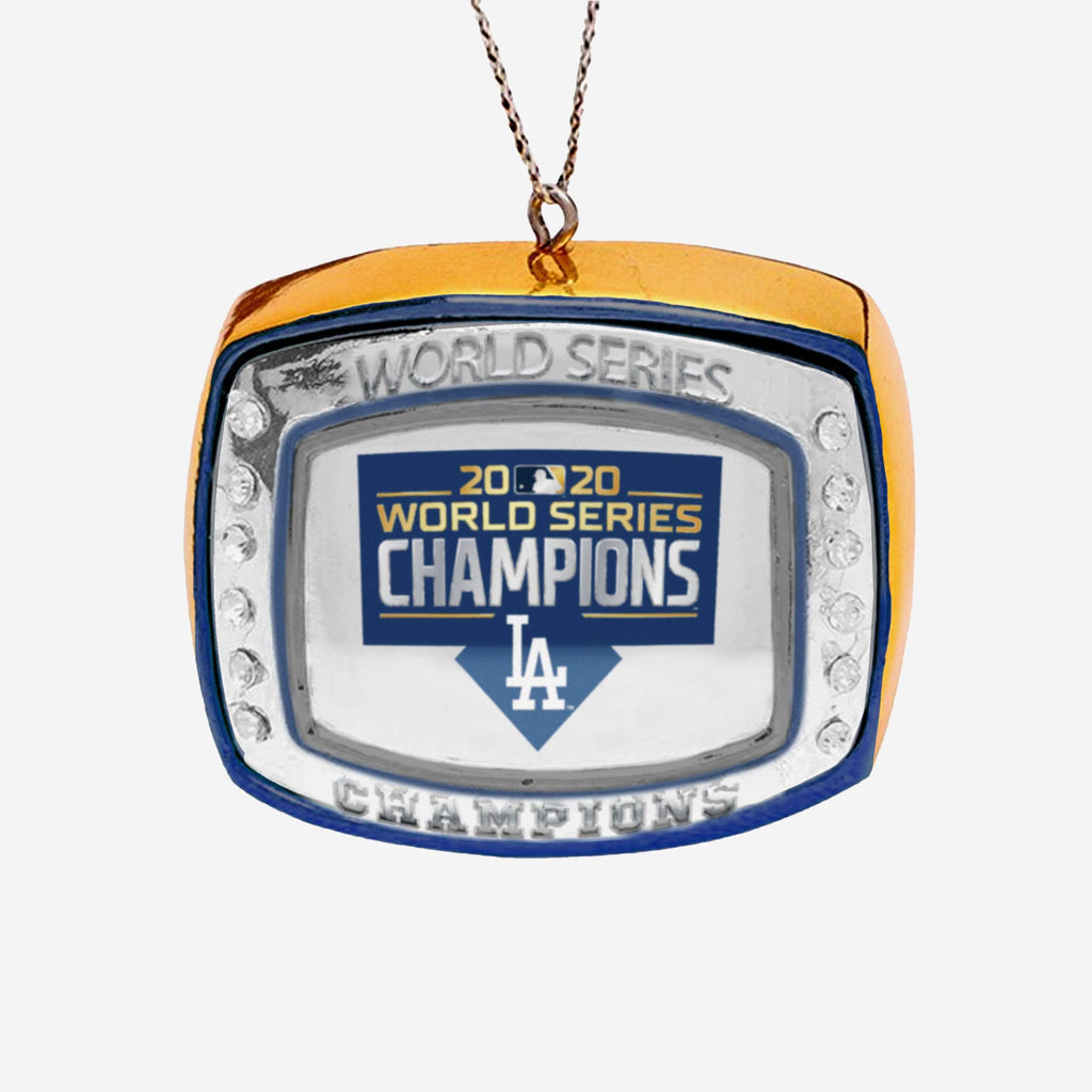 Los Angeles Dodgers 2020 World Series Champions Ring Ornament FOCO - FOCO.com