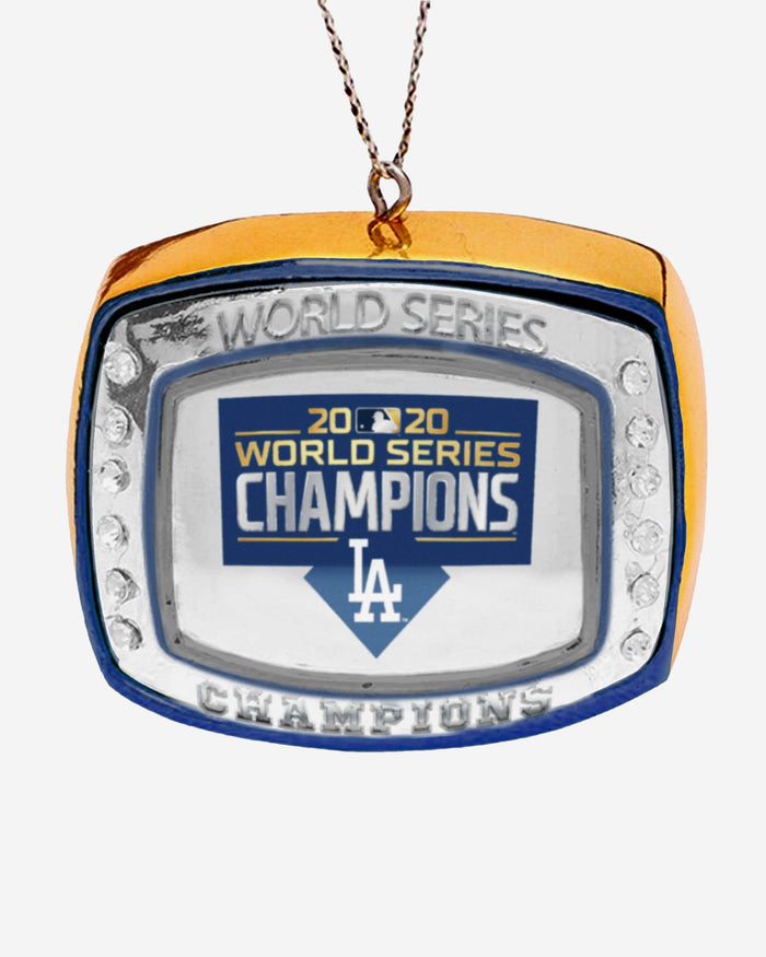 Los Angeles Dodgers 2020 World Series Champions Ring Ornament FOCO - FOCO.com