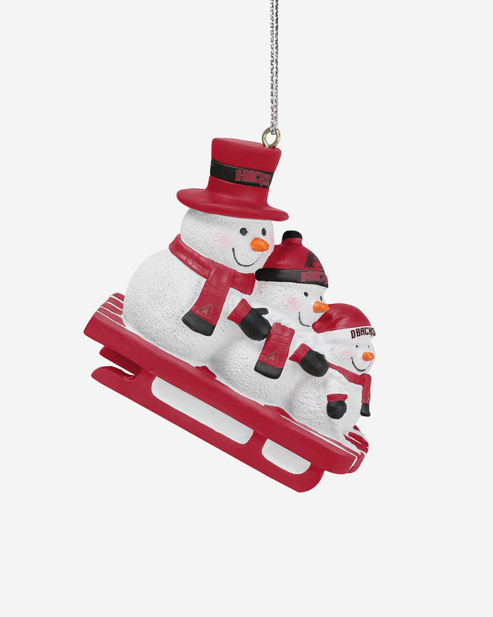 Arizona Diamondbacks Sledding Snowmen Ornament FOCO - FOCO.com