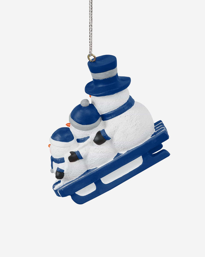 Los Angeles Dodgers Sledding Snowmen Ornament FOCO - FOCO.com