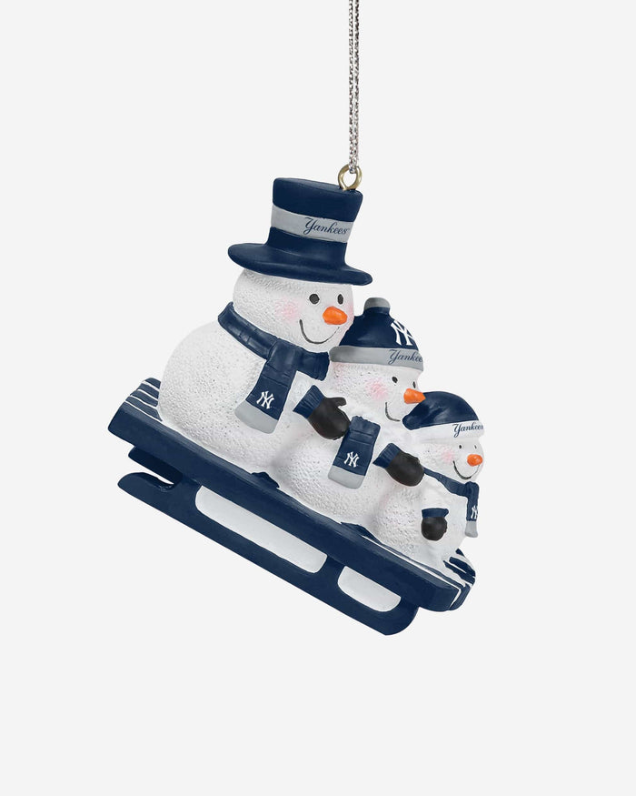 New York Yankees Sledding Snowmen Ornament FOCO - FOCO.com