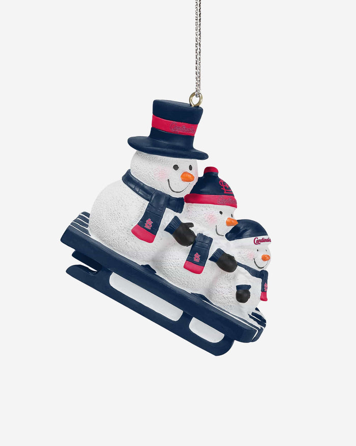 St Louis Cardinals Sledding Snowmen Ornament FOCO - FOCO.com