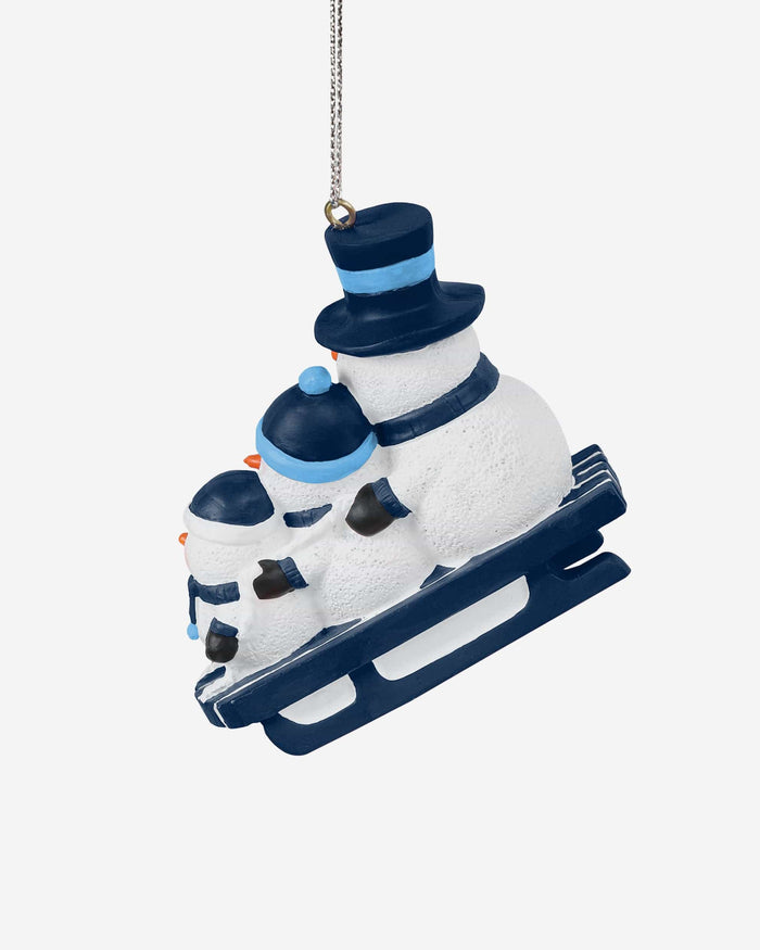 Tampa Bay Rays Sledding Snowmen Ornament FOCO - FOCO.com