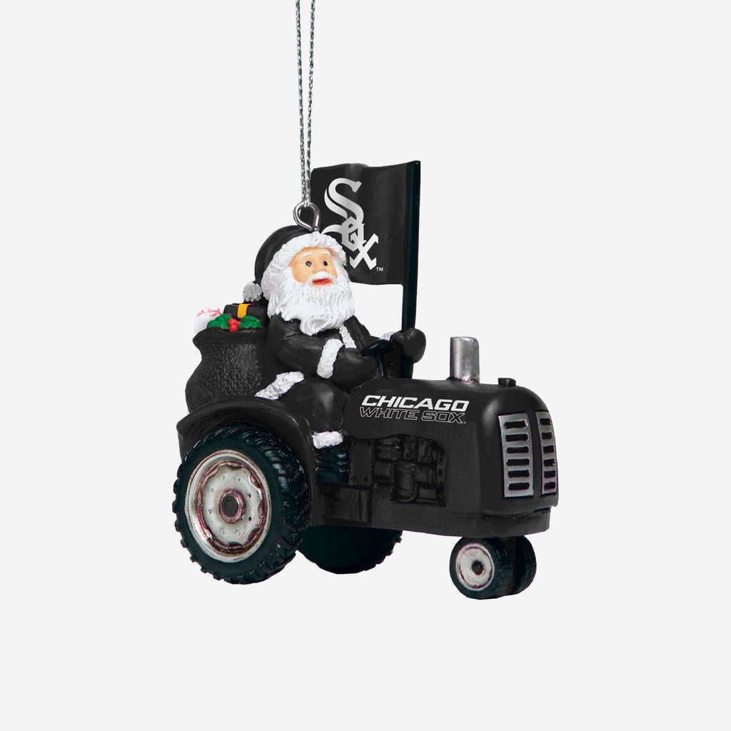 Chicago White Sox Santa Riding Tractor Ornament FOCO - FOCO.com