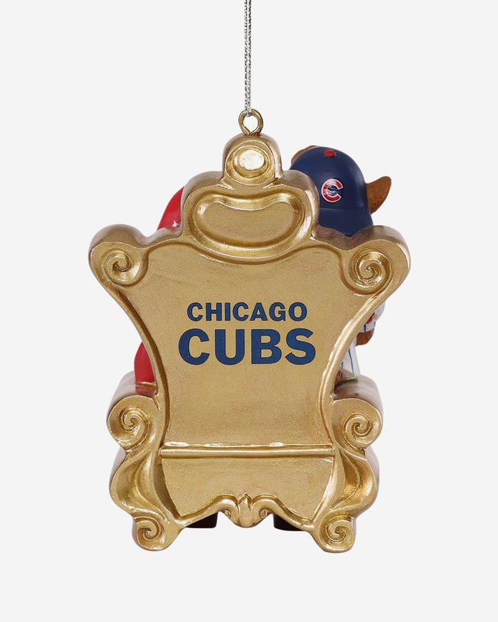 Clark Chicago Cubs Mascot On Santa's Lap Ornament Foco - FOCO.com