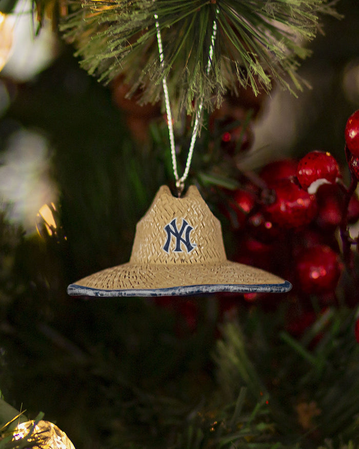 New York Yankees Straw Hat Ornament FOCO - FOCO.com