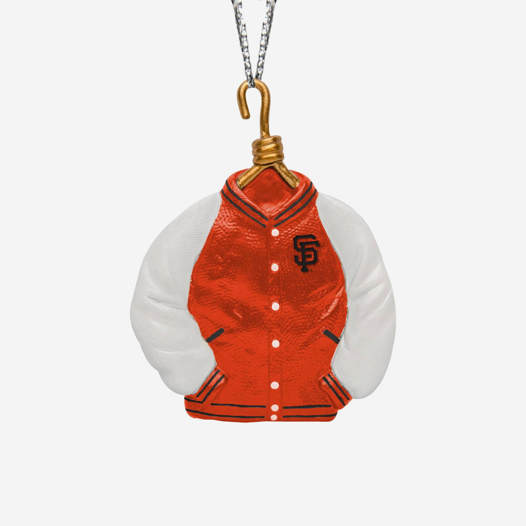 San Francisco Giants Varsity Jacket Ornament FOCO - FOCO.com