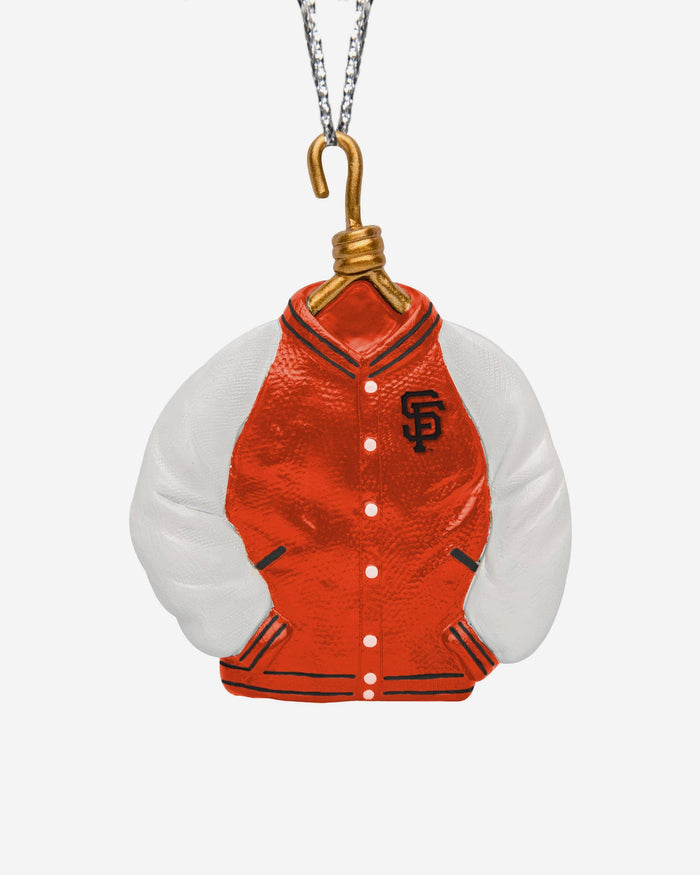 San Francisco Giants Varsity Jacket Ornament FOCO - FOCO.com