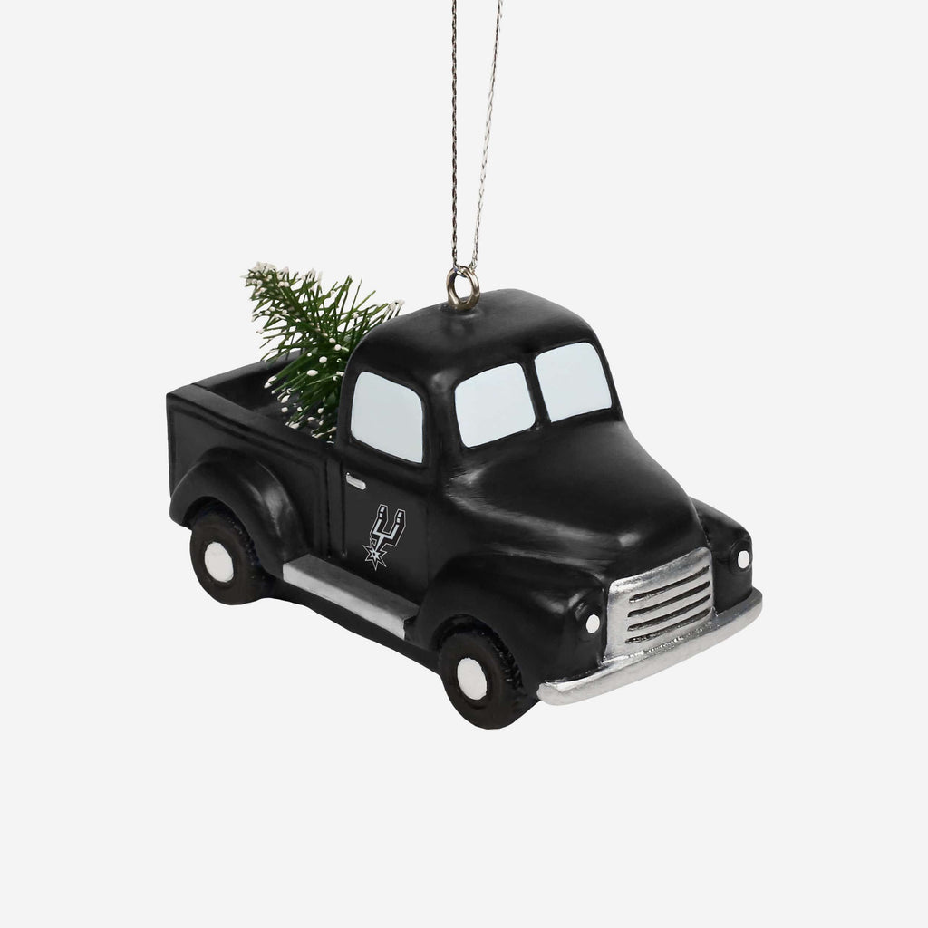 San Antonio Spurs Truck With Tree Ornament FOCO - FOCO.com