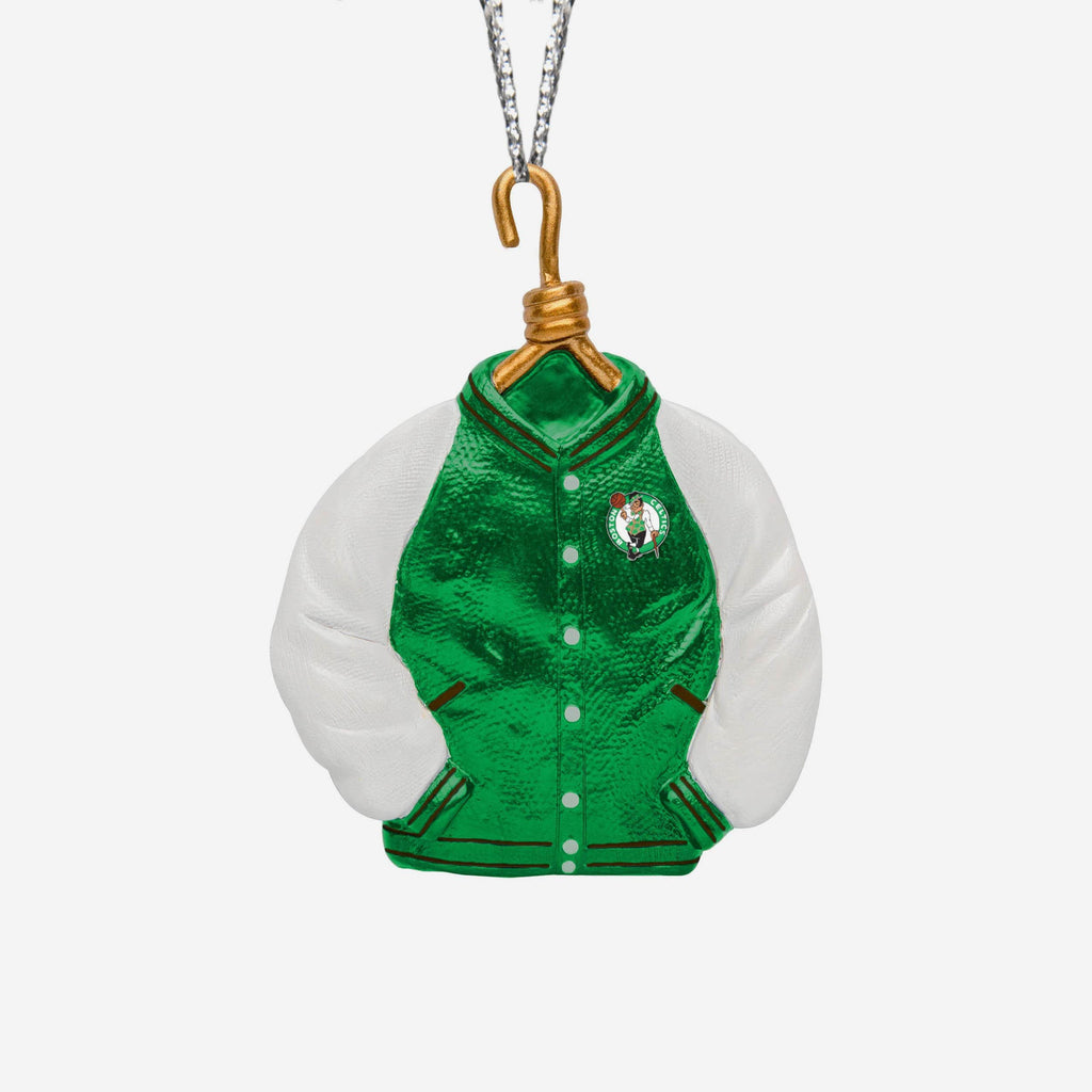 Boston Celtics Varsity Jacket Ornament FOCO - FOCO.com