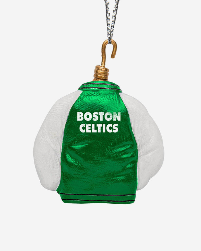 Boston Celtics Varsity Jacket Ornament FOCO - FOCO.com