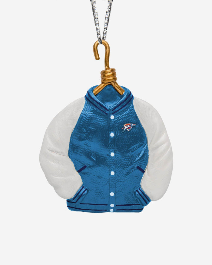 Oklahoma City Thunder Varsity Jacket Ornament FOCO - FOCO.com