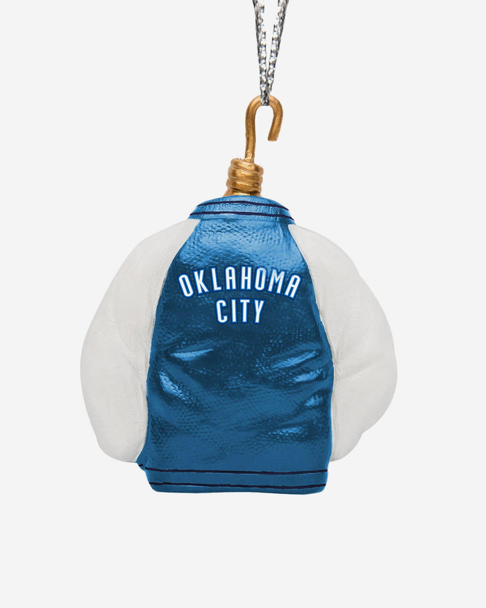 Oklahoma City Thunder Varsity Jacket Ornament FOCO - FOCO.com