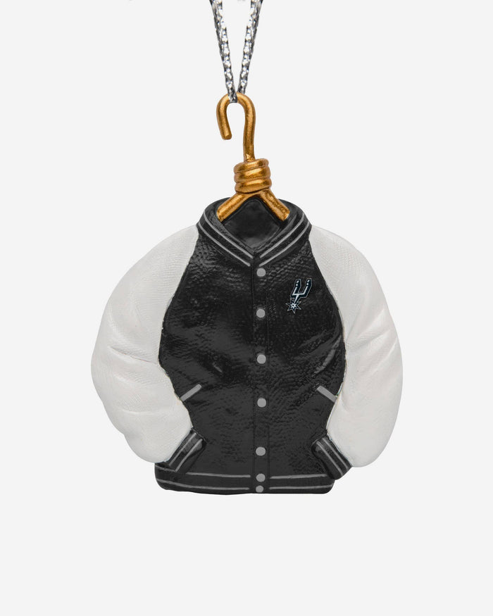 San Antonio Spurs Varsity Jacket Ornament FOCO - FOCO.com