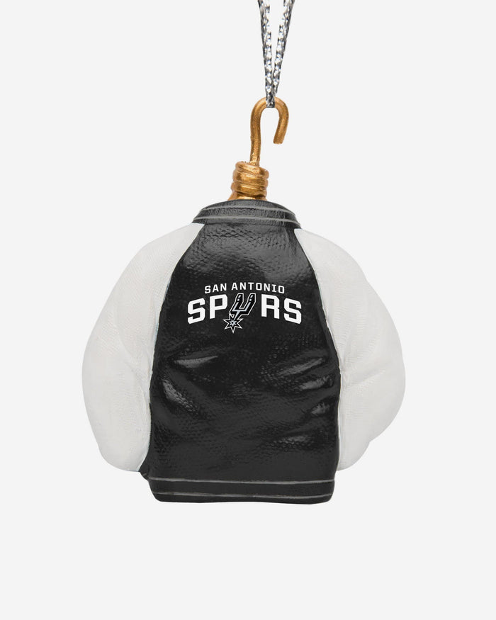 San Antonio Spurs Varsity Jacket Ornament FOCO - FOCO.com