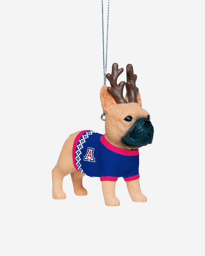 Arizona Wildcats French Bulldog Wearing Sweater Ornament FOCO - FOCO.com