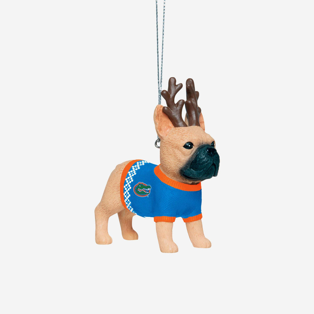 Florida Gators French Bulldog Wearing Sweater Ornament FOCO - FOCO.com