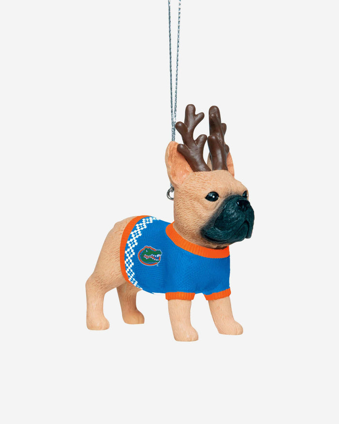 Florida Gators French Bulldog Wearing Sweater Ornament FOCO - FOCO.com
