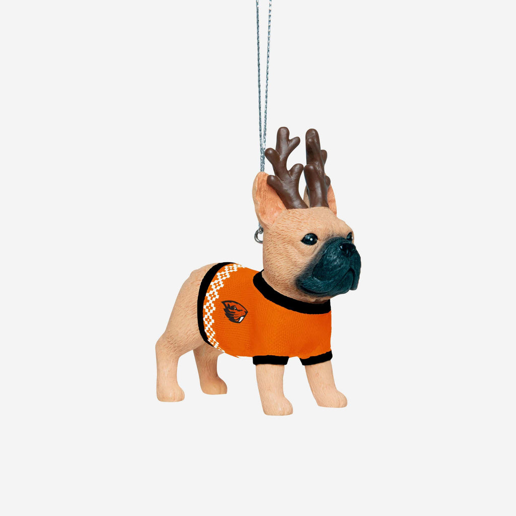 Oregon State Beavers French Bulldog Wearing Sweater Ornament FOCO - FOCO.com