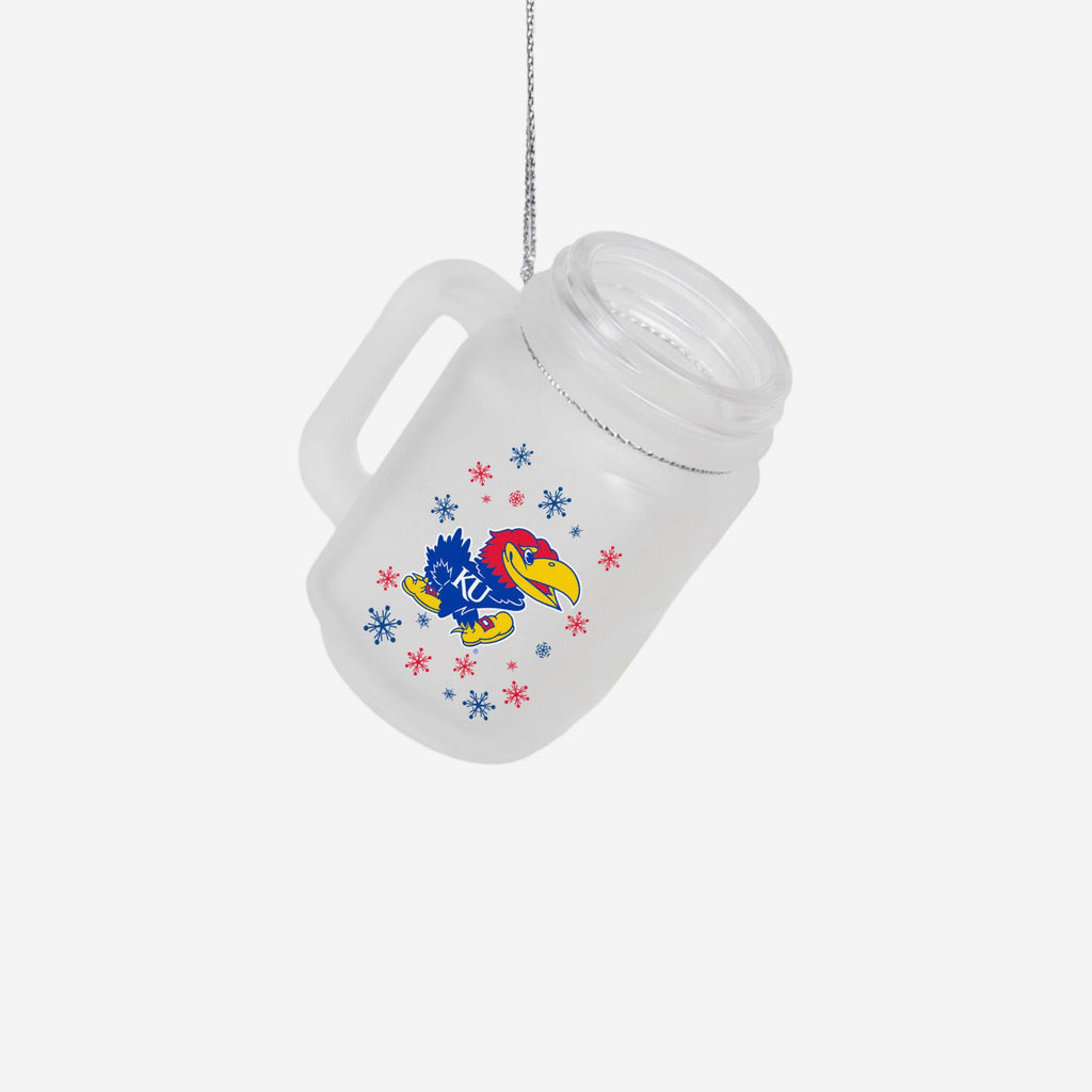 Kansas Jayhawks Mason Jar Ornament FOCO - FOCO.com