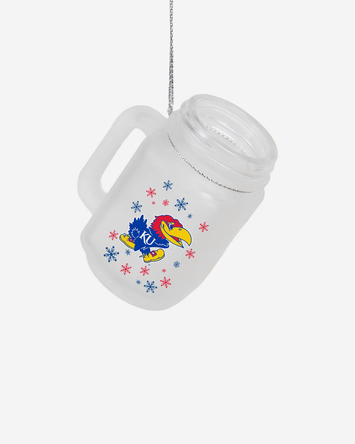 Kansas Jayhawks Mason Jar Ornament FOCO - FOCO.com